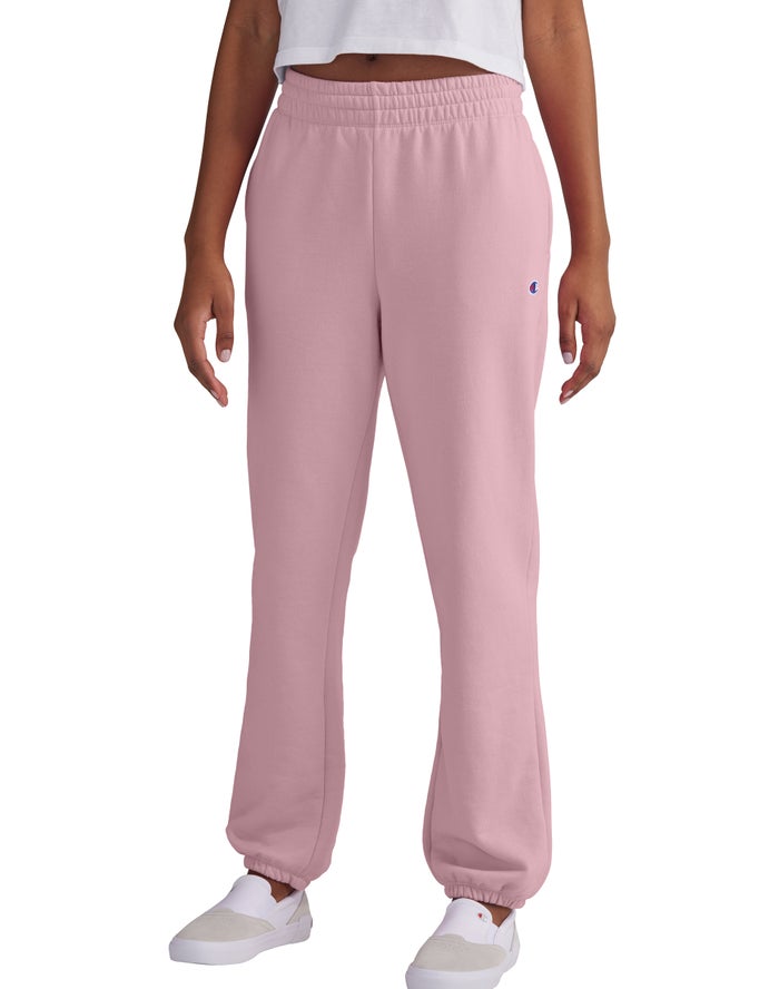 Champion Powerblend Fleece Boyfriend Joggingbroek Dames - Roze - Belgie 9467IROUN